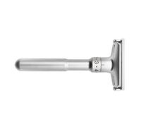 Regolabarba manuale con affilatura - Strumento portatile versatile per uomo argento - Cura per tutti i tipi di barba