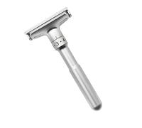 Regolabarba manuale con affilatura - Strumento portatile versatile per uomo argento - Cura per tutti i tipi di barba