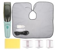 Regolabarba per Ragazzo Ragazza e Testina Ceramica Verde Silenziosa | ABS e Ceramica, Ricarica Elettrica Batteria al Litio, Bin Contenitore Ampio, Uso in Bagno