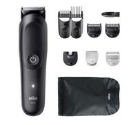 Braun Tagliaerba All-in-One Series 5, kit 9-in-1, lama affilata, rasatura del corpo, AIO5540, nero