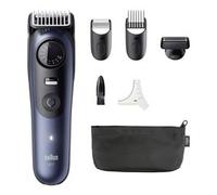 Braun Barttrimmer Serie 7 + 6 accessori, lama ProBlade affilata a vita, fino a 120 minuti di durata della batteria, 40 impostazioni di lunghezza, impermeabile, ruota di precisione e tasto di blocco,