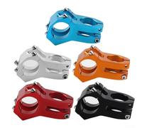 Regolabile 31 8mm Bicicletta Breve Manubrio Manubrio Stelo Leggero In Lega di Alluminio Compatibile con Bici Da Strada e Off Road (Blu)
