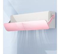 Regolabile Aria Condizionata Frangivento,Angolo Anti-diretto Parabrezza Che Soffia Coprire Aria Condizionata Parabrezza Uscita Deflettore Coperture Anti-soffiaggio Dritto (Pink)