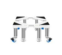 Regolabile Base Lavatrice con 4 Ruote e 4/8 Strong Piedi Carrello Asciugatrice Universale Lunghezza 45-65cm Vassoio per Frigorifero Regolabile Piedistallo e Telaio per Lavastoviglie