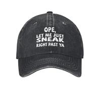 Regolabile Baseball Cappelli Ope Let Me Sneak Right Past Ya Soft Cozy Cappello Piatto Traspirante Visiera Baseball per All'Aperto Unisex Tennis
