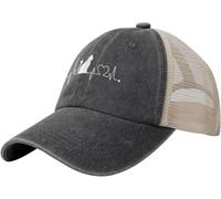 Regolabile Berretto da Baseball Cat Heartbeat Distressed Outdoor Cappello da Sole Traspirante Trucker Cappellino per Viaggi Unisex Esterna