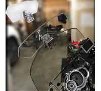 Regolabile Clip Su Parabrezza Estensione Spoiler Vento Deflettore Per Moto