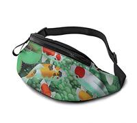 regolabile con cintura Hd Carpa rossa giapponese con stampa di pesci Fashion Casual \u200per viaggiare, escursionismo, ciclismo, corsa, unisex.