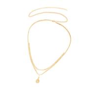 Regolabile Doppio Strato Waterdrops Vita Gioielli Catena di Rame Ornamento Accessori Per Il Corpo Alla Moda Per Le Gite Di Vacanza Catena Alla Moda Doppia Vita, Misura unica, come descritto, 1