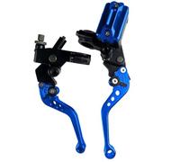 Regolabile Frenatura CNC One Pair 7/8" 22mm Universal Motorcycle Brake Master Cylinder Leva Cavo Frizione Serbatoio Per Scooter Sport Dirt Bike(Blue A)