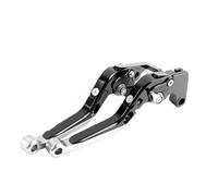 Regolabile Frenatura Leva Del Manubrio Estensibile, Pieghevole, Regolabile, Freno E Frizione, 20 Colori Per Z900RS Per Z 900 RS 2018 2019 2020 2021(Black Silver)