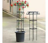 Regolabile Giardino Trellis Per Piante Arrampicata All'aperto, Funghi Top Trellis, Ombrelli Pianta Supporto Obelisco Per Piante In Vaso Arrampicata Vigna Rosa Clematis Verdura I (50 X 135 Cm)