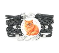Regolabile In Pelle Intrecciata Con Ciondolo A Forma Di Cuore E Scritta Inf
