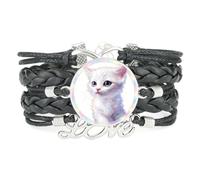 Regolabile In Pelle Intrecciata Ray Projection Cat Fortune Fantastic Love N