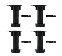 Regolabile in plastica nero mobile da cucina armadio zoccolo piede gamba 4pz