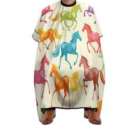 Regolabile Mantella Barbiere, Multicolored Horse Breeds, Haircut Grembiule Unisex Mantella Parrucchiere per Styling Adulti Uomini