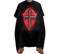 Regolabile Mantella Parrucchiere, Knights Templar Crur Cross, Grembiule da Salone Antistatico Mantella Barbiere per Adulti Parrucchieres Acconciatura