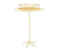 regolabile rack isola circolare, pavimento al soffitto ruotante scaffali del negozio di abbigliamento, scaffali per abbigliamento, scaffali espositori del negozio di abbigliamento femminile,Gold