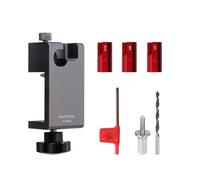 Regolabile Tassello Maker Jig con Carburi Strumento Ausiliario 8/10/12/14mm 5/16 3/8 1/2 Trapano Elettrico Fresatura Tassello Bit Set Lega di Alluminio Cutter Circolare