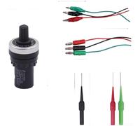 RegolabileSensorSignalSimulator,AutomotiveCircuitTesterwithRotaryDialforPreciseResistanceEmulazione,Tool-FreeScrewTerminalDesignperTemperatureSignalDiagnostics,Nero (per veicoli)