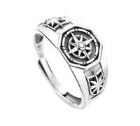 Regolabili dal design esagonale Tema stella della retrò per le donne Accessorio per feste Hip Hop Presenti gioielli Hip Hop