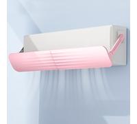 Regolabili Deflettore Condizionatore, Deflettori per Condizionatori, Aiuta la Circolazione Dell'aria di Raffreddamento/Riscaldamento, Deflettore D'aria Retrattile per la Casa (Color : Pink)
