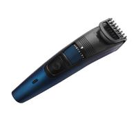 Regolacapelli Elettrico USB 5 W in Acciaio Inossidabile Blu | Taglio senza Strappi, Delicato sulla Pelle, Ricarica in Due Ore, Uso di Cento Minuti, Barba e Baffi