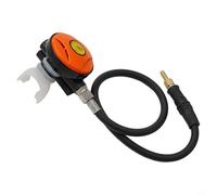 Regolatore a immersione 2° livello, 145 PSI, bilanciato meccanicamente per respirare facilmente, con bocchino in silicone e scarico dell'aria laterale, per immersioni subacquee e snorkeling, arancione
