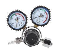 Regolatore CO2 Dual Precise Control Regolatore a doppia fase di pressione per la birra domestica e uso professionale Edilizia in metallo M16X1.5 G5/8IN-14 Out 2 pezzi kit pezzi