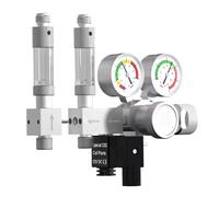 Regolatore Co2 fai-da-te for acquario valvola di regolazione a doppio stadio Valvola riduzione con uscita multi splitter for(G3-4)