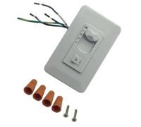 Regolatore da parete per ventilatore da soffitto, 3 velocità, interruttore | Materiale PC, installazione a 2 fili, adatto per Hunter & per hampton Bay, dimensioni 116 x 70 mm, compatibile con ventola AC