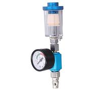 Regolatore d'aria per pistola a spruzzo, 1/4" regolabile 0 140 PSI, resistente con monitoraggio della pressione in tempo reale, per pittori professionisti e appassionati di fai da te