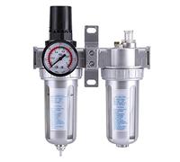 Regolatore del filtro del compressore d'aria, strumento separatore della trappola dell'acqua, filtro dell'aria particolato, separatore per trappola d'acqua da 3/8", trappola per rimuovere l'umidità