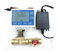 Regolatore del misuratore di portata LCD con valvola da 3/4 "+ sensore di flusso a turbina da 3/4" for la misurazione del flusso quantitativo del flusso in uscita Alta sensibilità per più supporti(Val