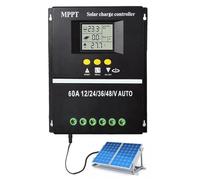 Regolatore del pannello solare,Controllatori di energia solare,Regolatore di carica solare con visualizzazione in reale - Pannello di carica solare con monitoraggio intuitivo per solare, villa, roulot