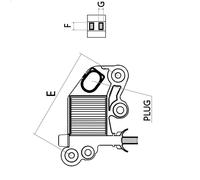 Regolatore dell'alternatore HC-CARGO F 032 333 621 per BMW 3 (E90) 2 2004-2011