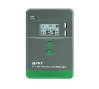 Regolatore di carica pannello solare 20A regolatore di carica mppt Bluetooth incorporato Doppio USB Rilevamento automatico 12V/24V Tensione max pannello solare 60V Display digitale LCD MRL20