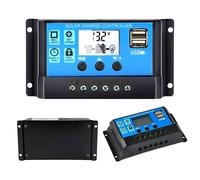 Regolatore Di Carica Pannello Solare Display LCD 20A 12V/24V PWM 30A Porta USB
