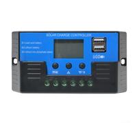 Regolatore di carica solare 12 V 24 V 30 A MPPT controller con display LCD controllo della luce per sistema camper (20 A)