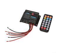Regolatore di carica solare 12 V 24 V IP68 impermeabile con telecomando IR Multi batteria supporto 3S6S litio 4S8S per LIFEPO4 Acid Smart Rilevamento automatico della tensione 10A 20A per (10A)