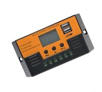 Regolatore di carica solare 12V/24V 10A/20A/30A con display LCD, controllo della luce e funzione di temporizzazione, regolatore di carica fotovoltaico fotovoltaico per acido, litio e (20A)