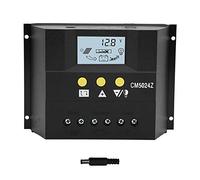 Regolatore di Carica Solare 50A 12V/24V con Display LCD - Controller Solare Intelligente con Compensazione Temperatura Regolabile per Pannelli Solari Sistemi Off-Grid
