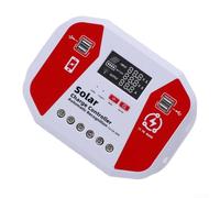 Regolatore di carica solare 60 A per pwm 12 V/24 V/36 V/48 V, rilevamento automatico con display LCD e 4 porte USB per piombo-acido per batterie AGM gel al litio in impianti solari, lanterne stradali
