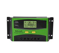 regolatore di carica solare con display LCD con funzionamento a doppio pulsante USB doppio(60A), Regolatore solare PWM 12V/24V,