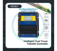 Regolatore di carica solare con interruttore di trasferimento a doppia alimentazione ATS automatico per sistema eolico solare DC 12V 24V 48V AC 110V 220V on/off grid