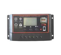 Regolatore di carica solare Controller Regolatore Solare 12V/24V 30A 20A 10A Caricabatteria Display LCD Doppia Uscita USB Semplice da usare(10A)