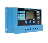 Regolatore Di Carica Solare LCD 10A 20A Caricabatteria 12v/24v For Kit Luce Domestica For Pannello Solare Inferiore A 200W Ampiamente Utilizzato(10A)