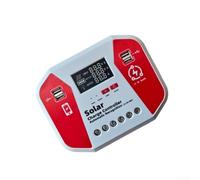 Regolatore di carica solare LCD da 60 A, compatibile con sistemi di batterie da 12 V, 24 V, 48 V con riconoscimento automatico della tensione, luce notturna, gestione della ricarica a 3 fasi e 4 porte