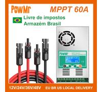 Regolatore di carica solare MPPT 60A 12V 24V 36V 48V Regolatore LCD retroilluminato Max 160V Ingresso pannello solare con connettore solare 1500V