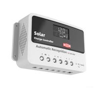 Regolatore di carica solare PWM 10A-60A per sistemi 12V/24V/48V con display LCD, supporta batterie al piombo acido e per batterie lifepo4, 3 modalità di ricarica, protezione da sovraccarico per